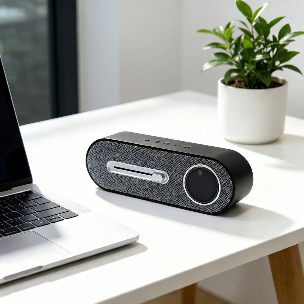 JY78-Pro AI Smart Bluetooth Speaker 10W Desktop Audio System with Translation Weather Radio and White Noise