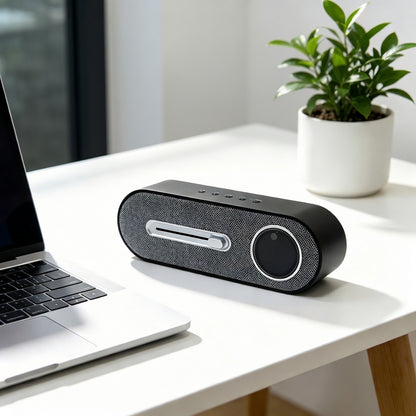 JY78-Pro AI Smart Bluetooth Speaker 10W Desktop Audio System with Translation Weather Radio and White Noise