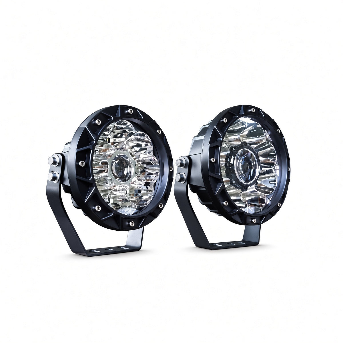 C7-R''SD-B-W 7 Inch Off-Road LED Light 120W 9-30V 6500K Cool White Cree 3535 Pair