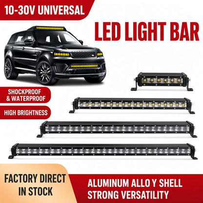 N2-30W-WY Off-Road LED Light Bar 8 Inch 30W 9-30V White Amber Dual Color Sanan 3570
