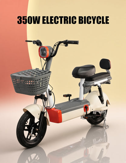 W9 Electric Scooter 350W Brushless Motor 48V 12Ah Lead-Acid/Lithium Optional 25-35km/h 25-60km Range