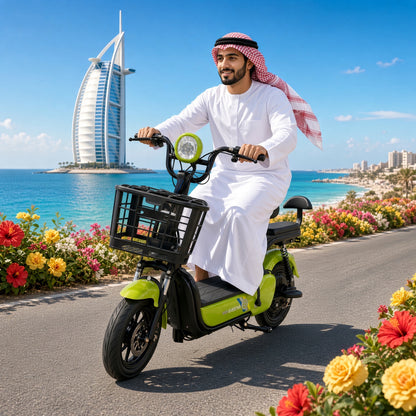 W2 14 Inch Electric Bicycle, Max Speed 25km/h, 350W, 48V Battery