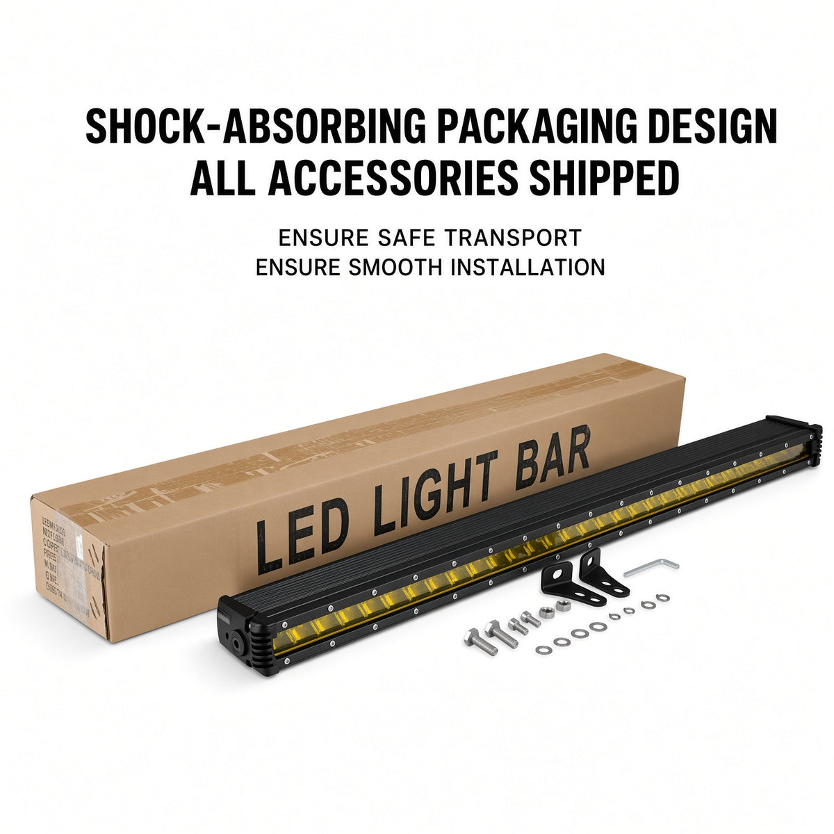 N2-180W-WY Off-Road LED Light Bar 38 Inch 180W 9-30V White Amber Dual Color IP67 Sanan 3570