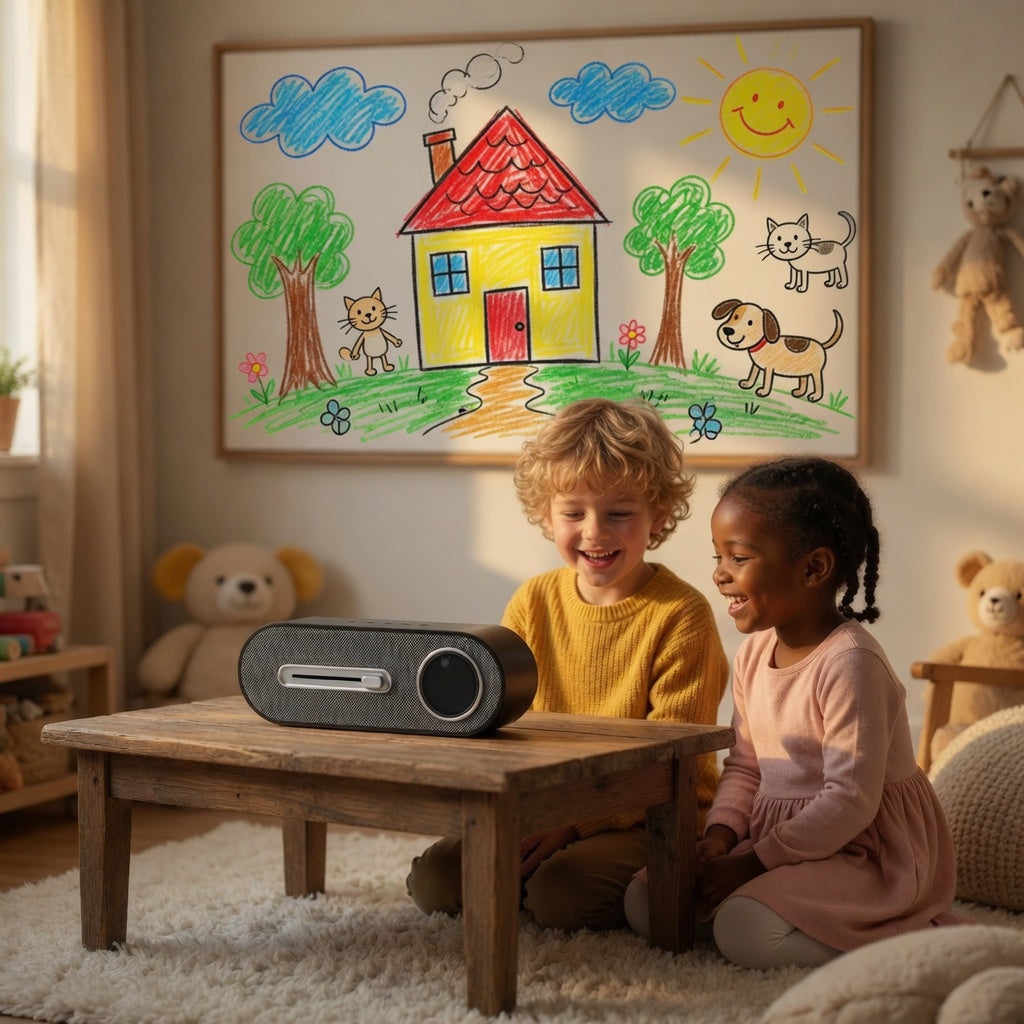 JY78-Pro AI Smart Bluetooth Speaker 10W Desktop Audio System with Translation Weather Radio and White Noise