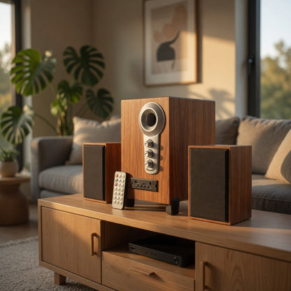 FT-C6BT Bluetooth Multimedia Speaker USB Powered 2.1 Channel Desktop Speaker with Remote Control