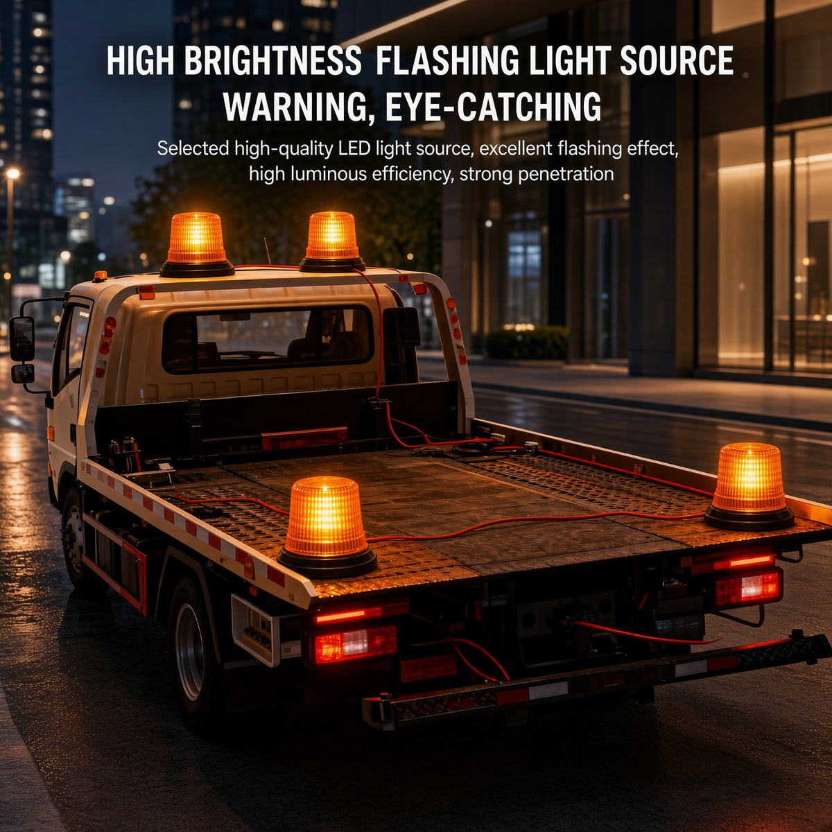 JD08 Warning Strobe Light 45W 9-24V Aviation Aluminum 3000K Amber 360 Degree Beacon
