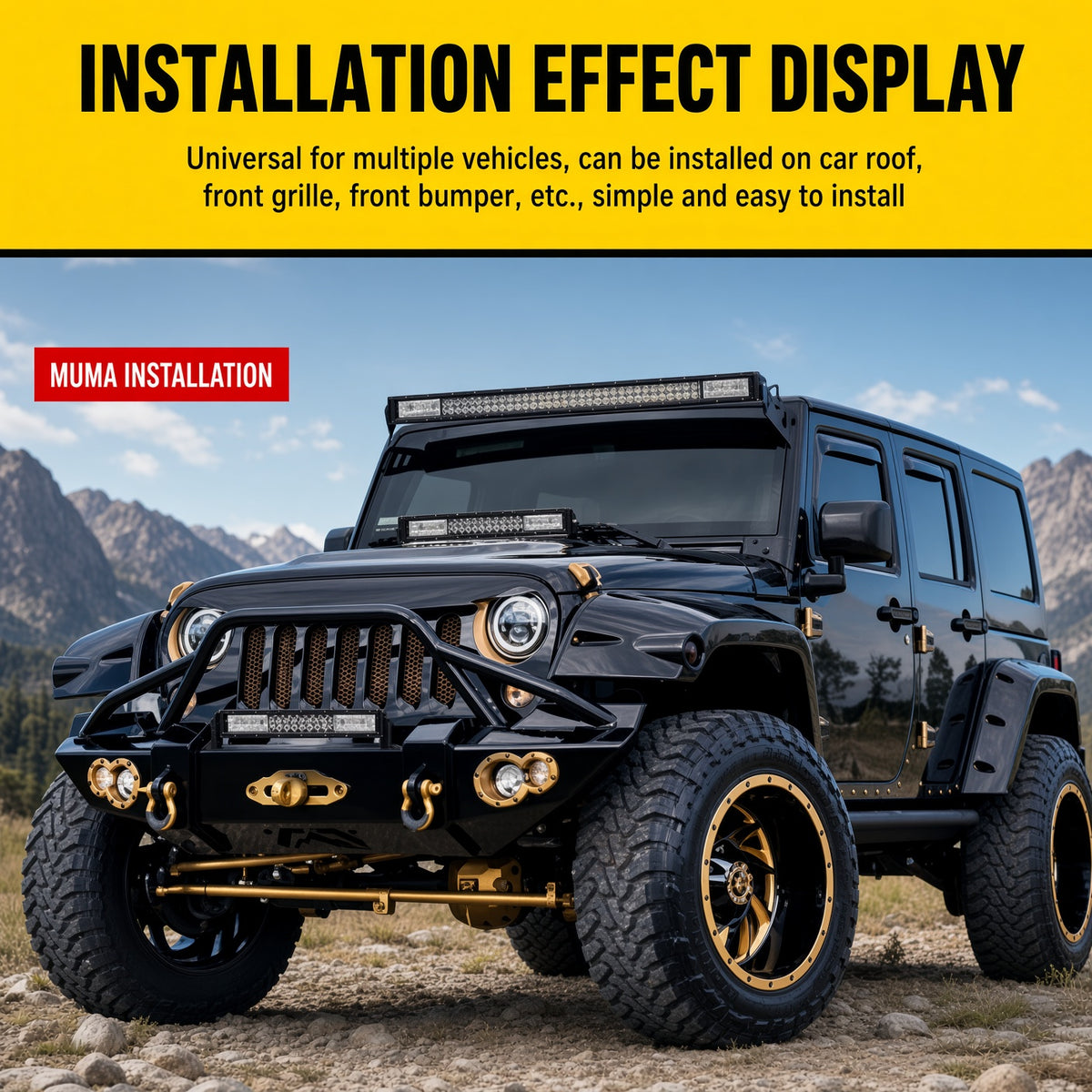 R1-405W Off-Road LED Light Bar 31.5 Inch 180W 9-30V 6500K White IP67 Philips 3030