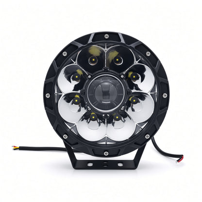C7-R''SD-B-W 7 Inch Off-Road LED Light 120W 9-30V 6500K Cool White Cree 3535 Pair