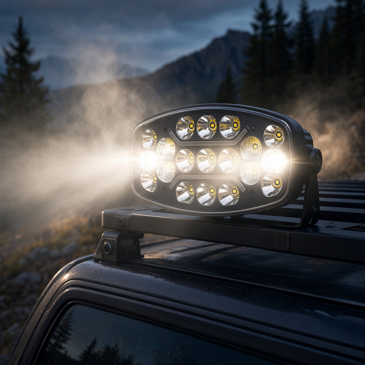 W172 9 Inch Truck LED Light 45-75W 9-30V 3000K-6500K Cree 3535 Aviation Aluminum