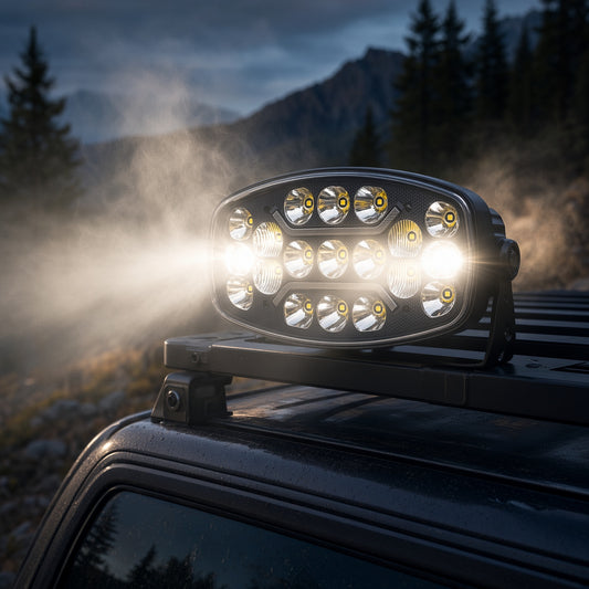 W172 9 Inch Truck LED Light 45-75W 9-30V 3000K-6500K Cree 3535 Aviation Aluminum