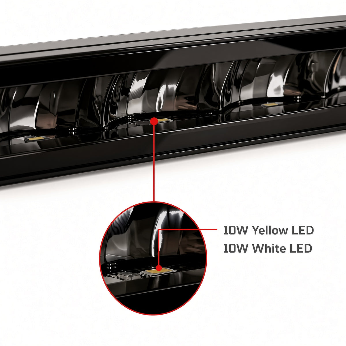 N1-160W-WY Off-Road LED Light Bar 31.5 Inch 160W 9-30V White Amber Dual Color Sanan 3570