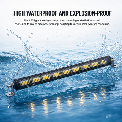 N1-160W-WY Off-Road LED Light Bar 31.5 Inch 160W 9-30V White Amber Dual Color Sanan 3570
