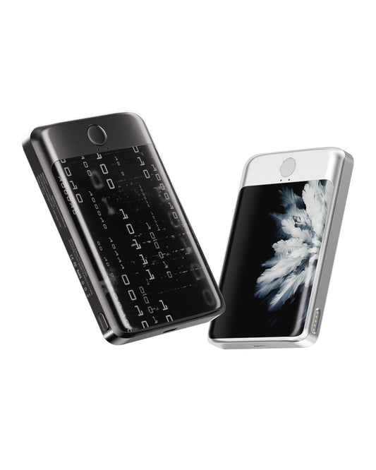 Ai1 Portable Power Bank 5000mAh with 20W Wireless Charger and AI Translator 136 Languages Support for iOS Android